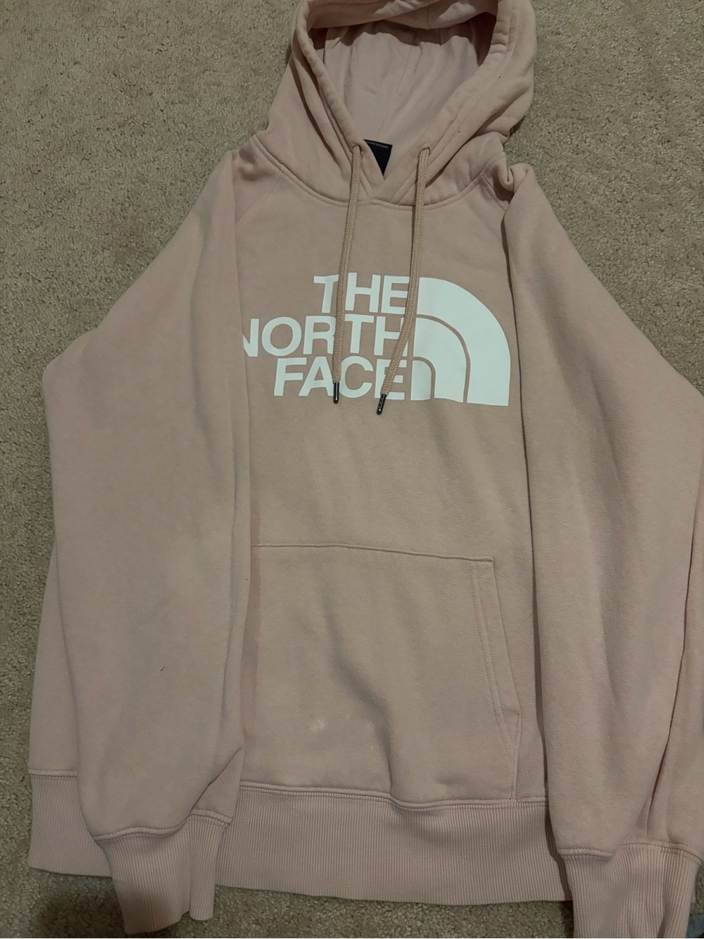 The North Face light Pink Logo Crewneck Hoodi